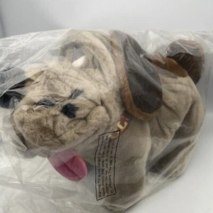 New 12” Kennel Club Plush Dog Animal Playthings Vintage Gray Brown 1986 - Picture 1 of 10
