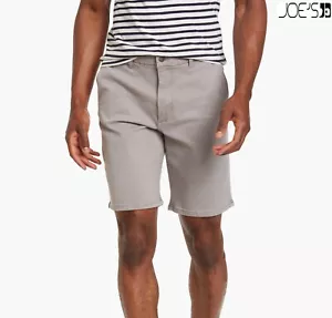PANTALONE PANTALONCINO JOE'S NUOVO CON ETICHETTE $158 THE TINTA UNITA PURPOISE COTONE ELASTICIZZATO. TAGLIA 32 - Foto 1 di 11