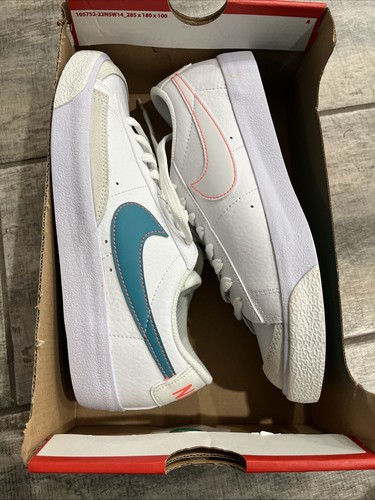Scarpe casual basse Nike Blazer 5 anni 'White Aquamarine' DA4074 122 nuove senza scatola