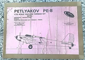 PETLYAKOV PE-8 - 1/72 CONTRAIL VACUUM FORMED PLASTIC MODEL KIT - COMPLETE - Picture 1 of 3