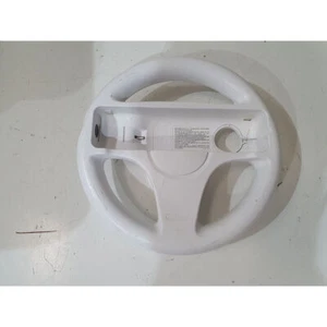 Nintendo Wii RVL-024 Mario Kart Racing Steering Wheel Game Controller - White - Picture 1 of 5