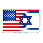 Israel Usa Solidarity 3x5ft Flag Together Jewish America Jew Unity Religion