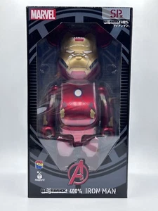 Bearbrick Marvel Iron Man Vinyl Figure 400% Japan Medicom Toy Happy Lottery SP - Picture 1 of 4