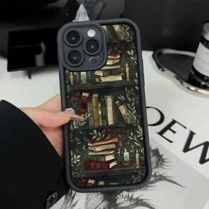 Book Shelf Creative Pattern Phone Case for Iphone 11 12 13 14 15 16 Pro Max 16E - Picture 1 of 21