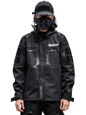 Niepce Black Combat Jacket Techwear Streetwear Windbreaker for Men - Image 1 of 4