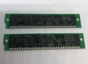 Set of 2 256K 30-pin SIMM RAM 256 Kbyte 80ns Pair  TOTAL Ram 512K 3-chip Module - Picture 1 of 6