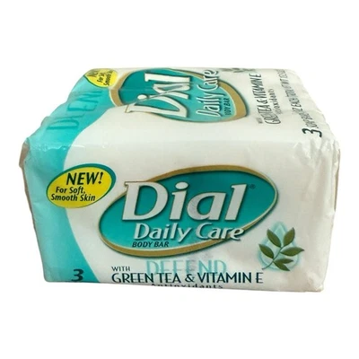 Jabón Barra Corporal Dial Té Verde y Vitamina E Antioxidantes Tres Barras Selladas Foto 1 de 3