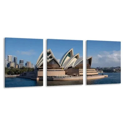 3pcs Australian The Sydney Opera House l Wall Art Canvas  Unframed/Framed - Image 1 of 4