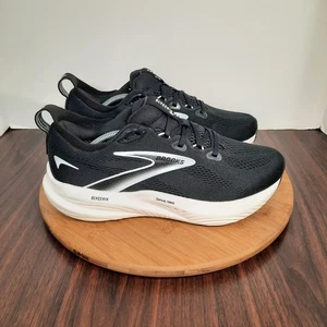 Brooks Glycerin 22 Womens Size 9.5 Wide Shoes Black White Running Sneakers - Picture 1 of 10