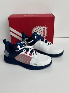 NEW K SWISS Men’s Ultrashot Team Tennis Court Shoe, Navy/White/Red, - Picture 1 of 9