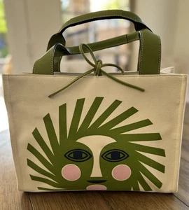 Kate Spate New York Shopper Canvas Tote Sun Beach Pool Cruise Resort Handbag - Picture 1 of 17