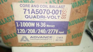New Advance Core & Coil Ballast Kit PN: 71A5070-001 Quadri-volt  #2 - Picture 1 of 5