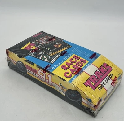 1991 TRAKS Premier Edition Race Cards Sealed Box • Earnhardt Wallace Petty - Image 1 of 4
