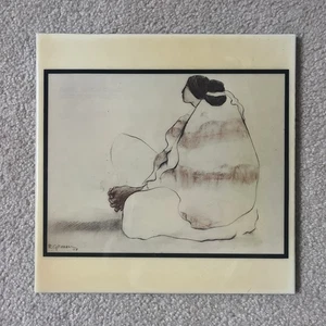 R C Gorman, gelisteter Navajo-Künstler, 12 x 12 Zoll Flieseninfo auf Rückseite 2 Ecken Chip - Bild 1 von 11