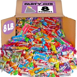 Bulk Candy - 8 Pounds - Variety Mix - Pinata Filler - Assorted Party Candies - P - Picture 1 of 12