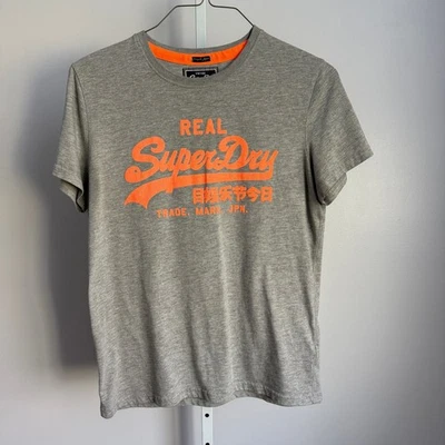 Superdry Camiseta Vintage Hombre XL Gris Manga Corta Logo Gráfico Foto 1 de 4