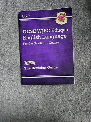 GCSE WJEC Eduqas English Language 9-1 Revision Guide 2016 CGP Books Like new - Image 1 of 3