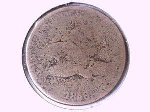 1858 Flying Eagle Cent original roh ungradiert 00622 - Bild 1 von 3
