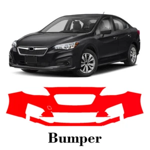 Front bumper PreCut PPF Paint Protection Film For Subaru Impreza Sedan 2017-2019 - Picture 1 of 6