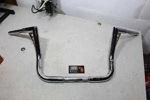 Harley OEM Touring 12" Handlebar Set Chrome Hanger - Picture 1 of 21