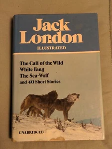 Jack London Unabridged Avenel Library Classics Illustrated 1980 Leather Bound - Bild 1 von 9