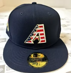 Arizona Diamondbacks MLB 2023 Fourth of July NE Fitted Hat~ Blue - Picture 1 of 5
