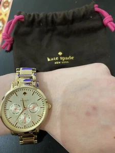 LADIES KATE SPADE NEW YORK GOLD GRAMERCY WATCH - BNWT - Picture 1 of 1