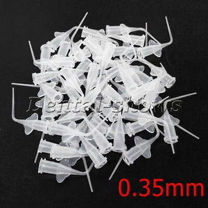 500PCS Dental Disposable Syringe Tip Dental Irrigation Tips Clear 0.35mm - Picture 1 of 2