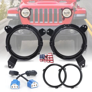 Soporte de montaje de faros de ajuste más nuevo para Jeep Wrangler 2018-2024 JL JLU - Imagen 1 de 10