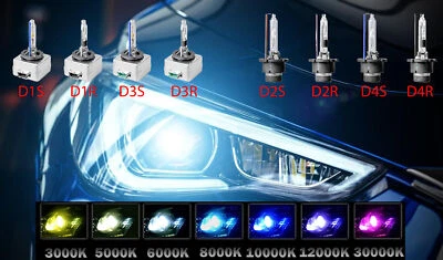MARKENLOS 2x Xenon Brenner Auto Birne Birnen Lampe D1S D2S D2R D3S 6000K 8000K 10000K
