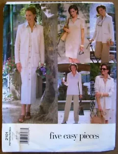 Vogue Muster 2101 Jacke Kleid Top Rock Hose fünf einfache Stücke 8 10 12 ungeschnitten - Bild 1 von 2