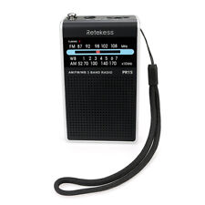 Retekess Pr15 Pocket Fm/Am/Noaa Radio Speaker Weather Warning Emergency Walkman