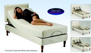 Restwell Drive medical 2ft6 or 3ft Devon Shallow Divan Electric Adjustable Bed  - Picture 1 of 4