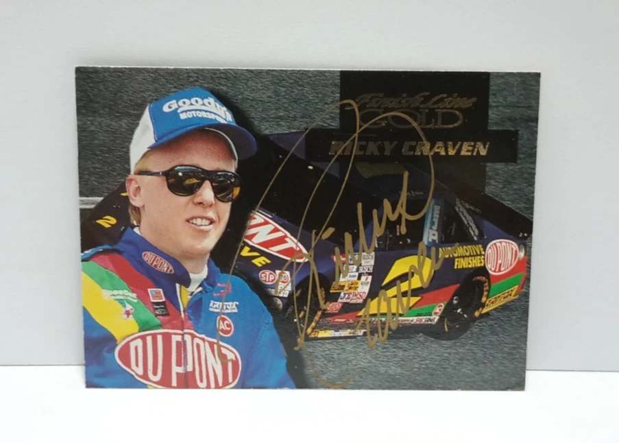 Ricky Craven Finish Line Gold Auto Autograph Card Nascar - Image 1 of 3