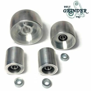 Belt Grinder 2"x72" Wheel Set knife Grinder 4" Drive 7/8" Bore 3" Track 2" Idler - Picture 1 of 10