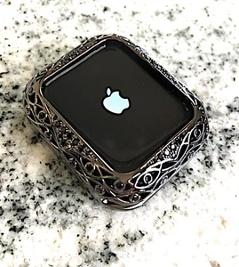  Series 2,3,4,5,6,SE 38mm oder 40mm Cubic Zirkonia Apple Watch Lünette Gehäuse - Bild 1 von 8