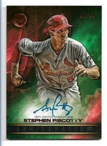 Stephen Piscotty 2016 Topps Legacies of Baseball Exhilaration grün Autogramm RC /99 - Bild 1 von 2