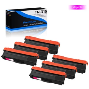 6PK TN315 Magenta Toner Cartridge for Brother MFC-9560cdw MFC-9970cdw 9460cdn - Picture 1 of 11