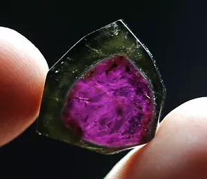 Raro esemplare NATURALE trasparente caramella tormalina cristallo lucido 6,6 ct - Foto 1 di 5