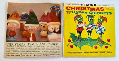 RARE Vintage Lot! Christmas Hymns And Carols, Christmas With The Happy Crickets - Image 1 of 4