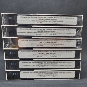 CDC Biological & Chemical Warfare & Terrorism Response Training VHS Tapes - 2000 - Picture 1 of 6