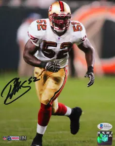 Foto firmata Patrick Willis San Francisco 49ers funzionante 8x10 HM - Beckett W *Blk - Foto 1 di 7