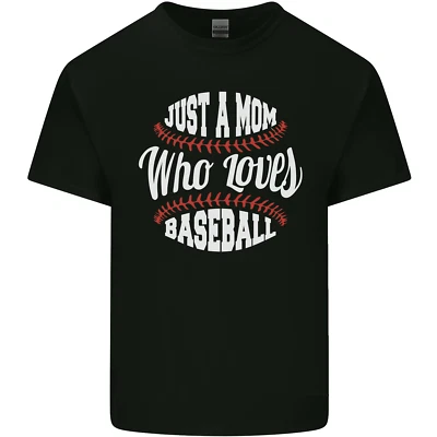 Just a Mom Who Loves Baseball Funny Kids T-Shirt Childrens - Image 1 of 4