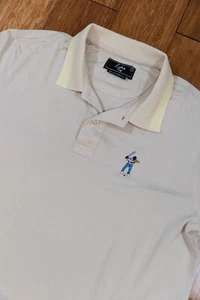 Eastside Golf Snap Placket Polo Herren Größe Medium Jet Stream Elfenbein Kurzarm - Bild 1 von 6