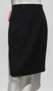 NEW NWD NOS CLASSIQUES ENTIER Japan Sanyo Black Wool Lined Pencil Skirt size 4 6 - Picture 1 of 6