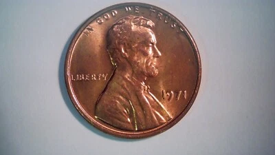 1971 Red Lincoln Penny with DDO errors, Cherrypickers Guide Variety FS-101 - Image 1 of 4