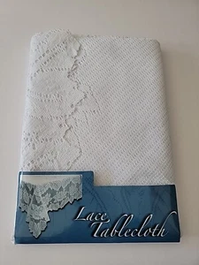 63" Round Lace Tablecloth White Lace Sheer Kane Home New in Package - Picture 1 of 9