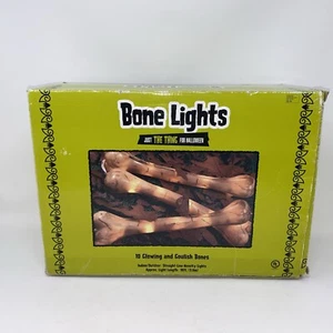 Halloween Decor Glowing Goolish Bone Lights Target String Large Size 12" - Picture 1 of 6