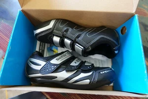 Shimano SH-R076L Road Cycling Shoes EU 36 US "3.7" 4 SPD-SL Black New in Box - Picture 1 of 4