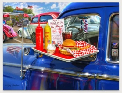 *NUEVO * SPRINGBOK "Mel's Drive In" Puzzle 1000 piezas AMERICANA - Route 66  Foto 1 de 4